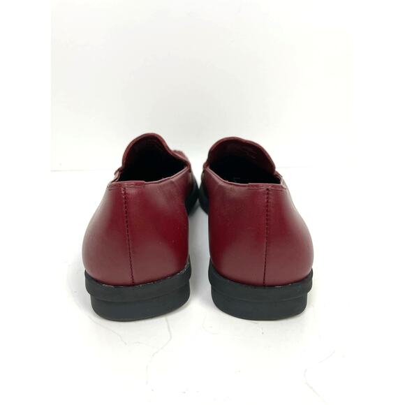 High Sierra | NWOB Meredith Red Leather Square Toe Y2K Comfort Loafers - Picture 4 of 9